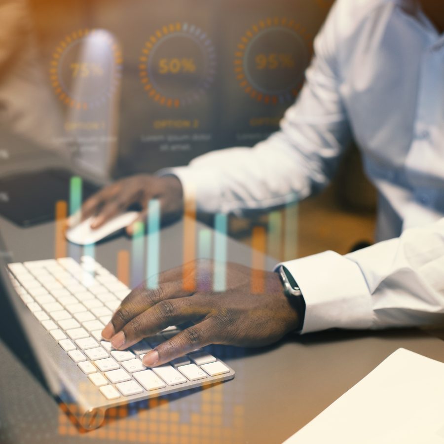 person working html computer